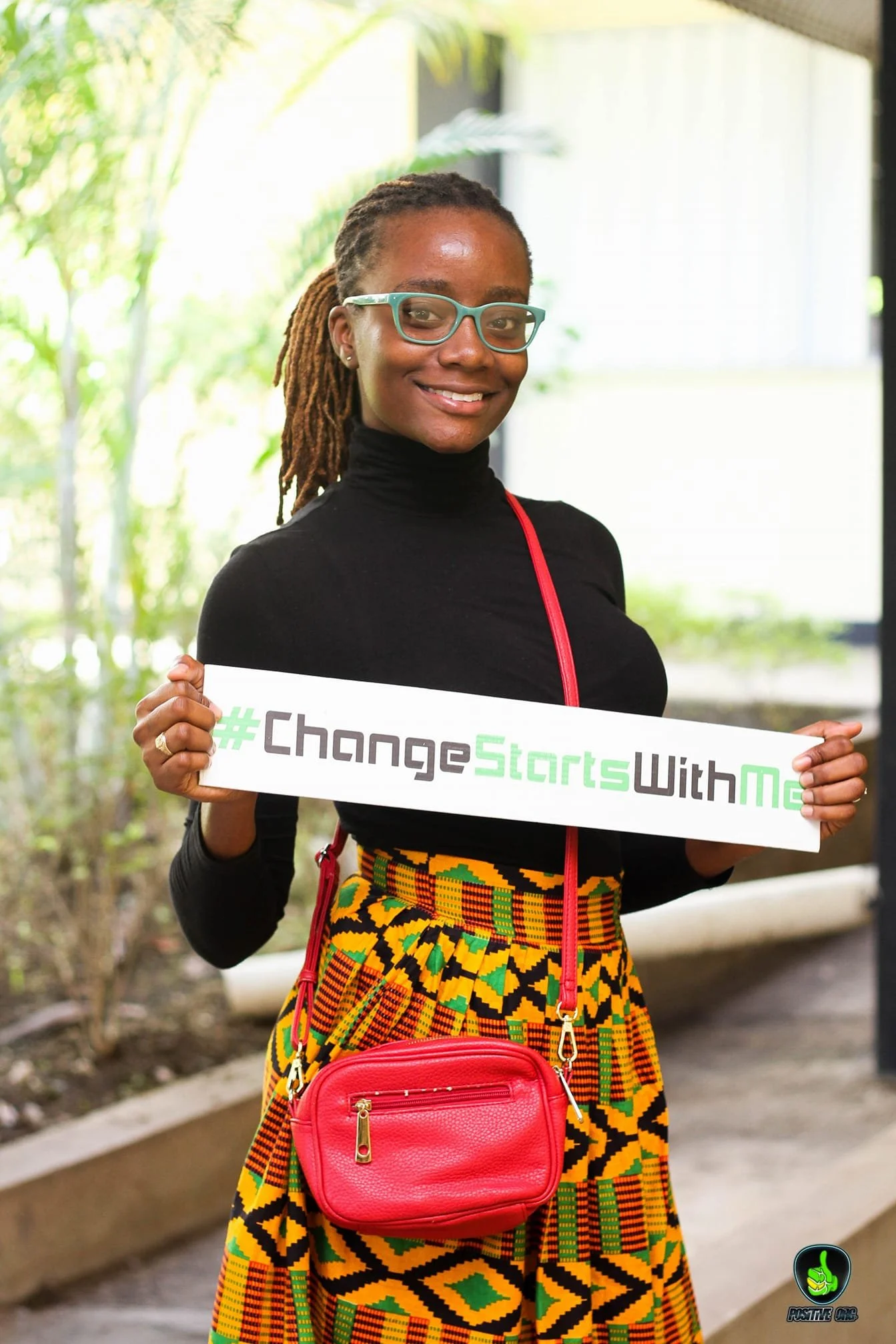 Oliva Hedge, a former Ambassador, confidently poses during our advocacy and leadership training.