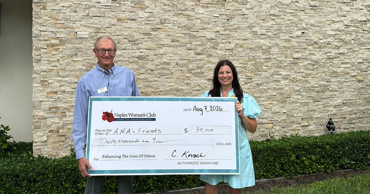 Naples Woman’s Club awards $30,000 to A.N.A.’s Friends