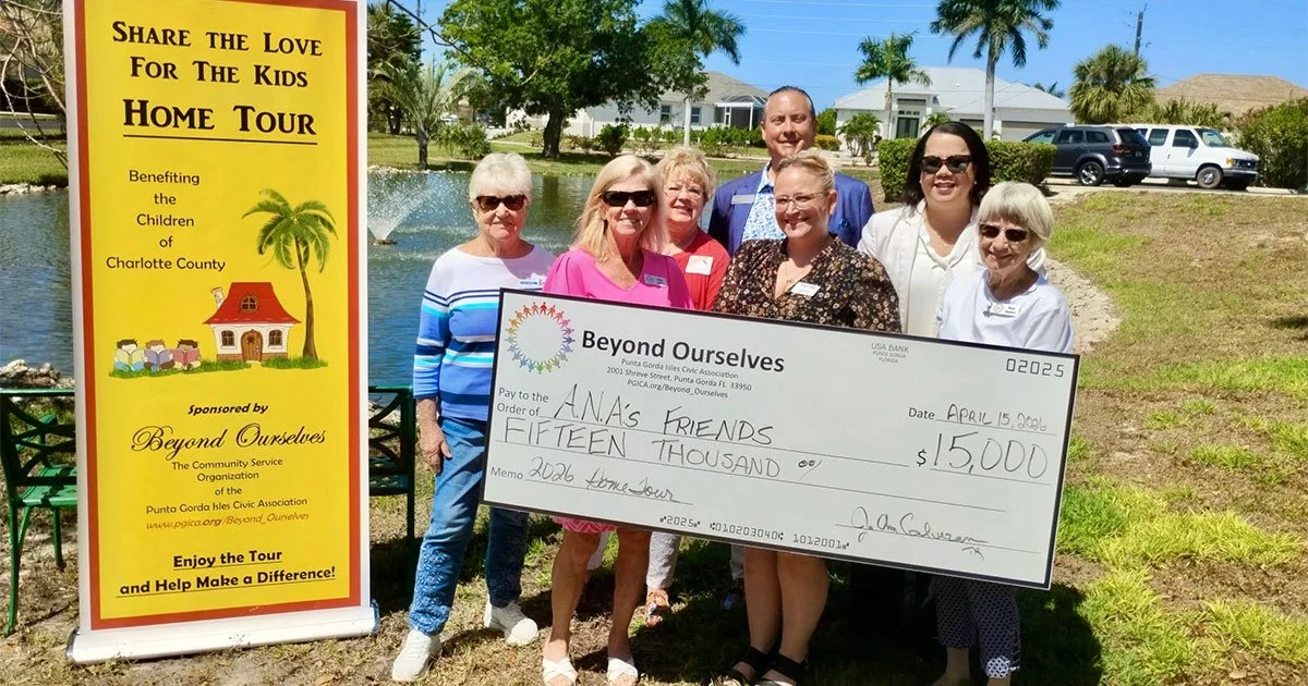 A.N.A.’s Friends receives $15,000 from Beyond Ourselves toSupport Children’s Needs Program
