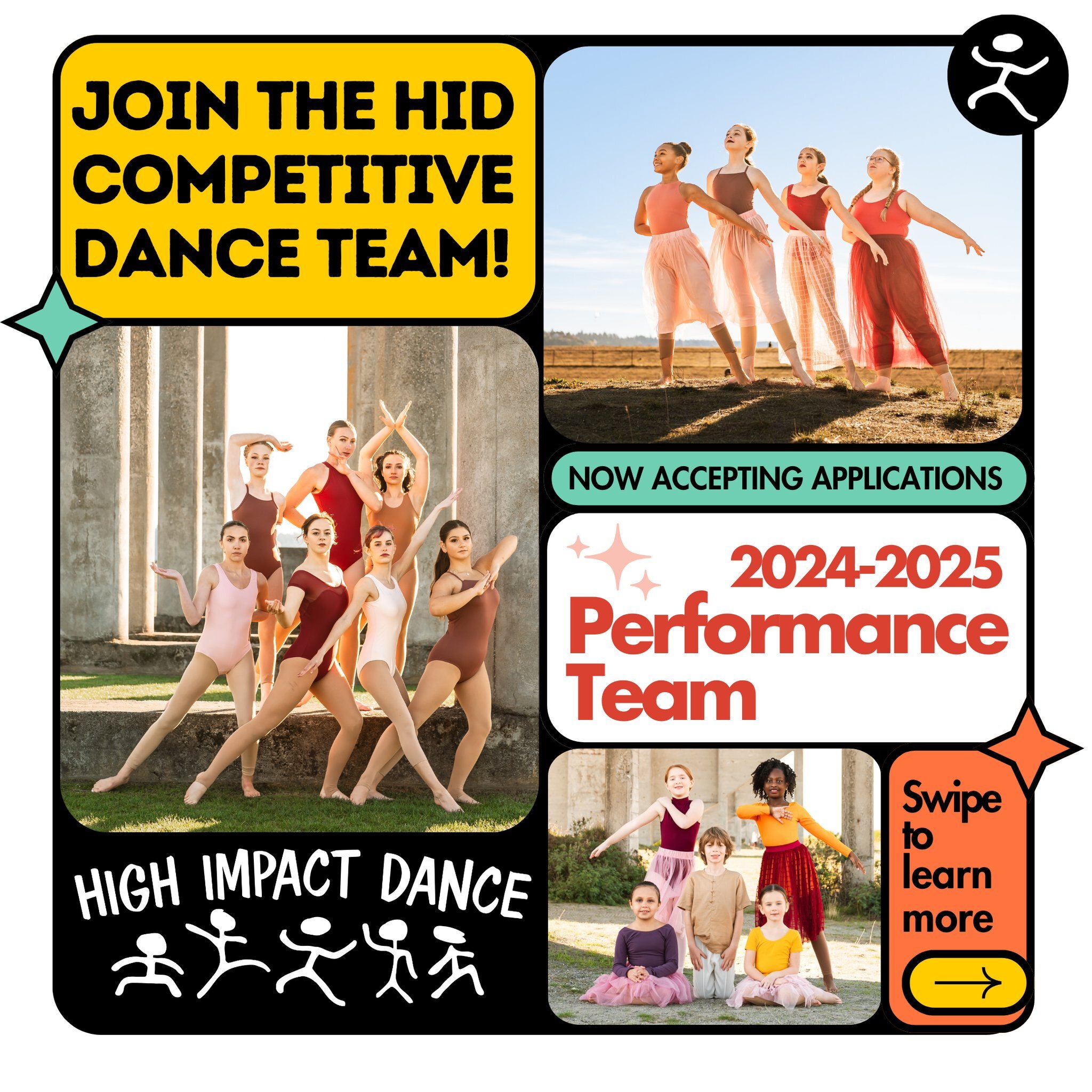 🌟 Apply to join the High Impact Dance 2024-2025 Performance Team! 🌟 Applications are now available. Click the link in bio to apply today!

🚨 NEW!🚨 This year, our Performance Team dancers have more flexibility than before! Whether you're aiming fo