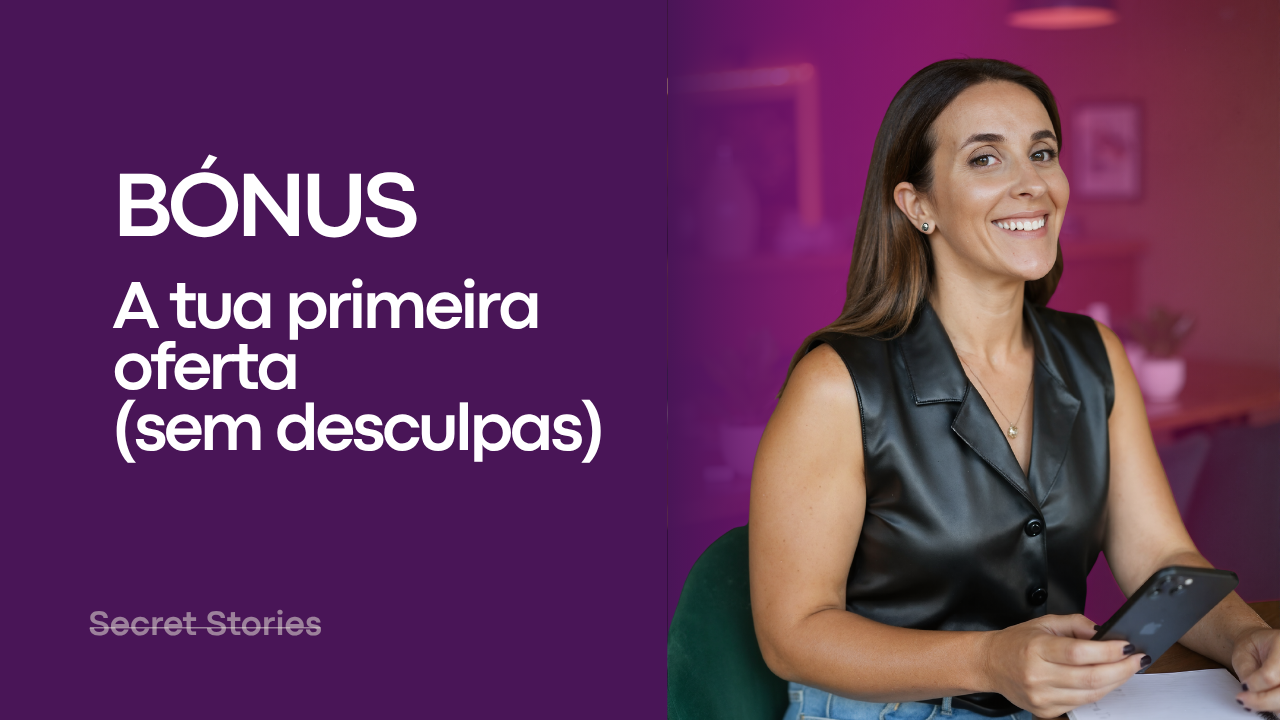 A tua primeira oferta (sem desculpas)