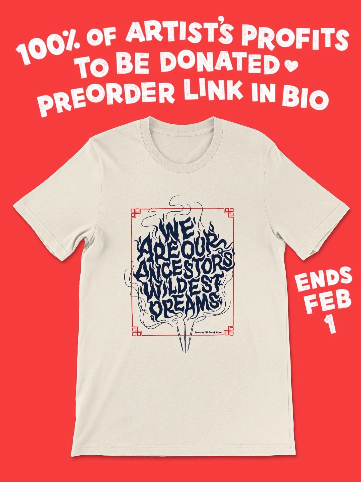 ICE continues to m*rder, abuse, and terrorize folks in our communities, immigrants and citizens alike. Preorders for my &ldquo;Wildest Dreams&rdquo; shirt is open again until February 1. With support from artist-run studio @rawpaw (who lovingly pull 