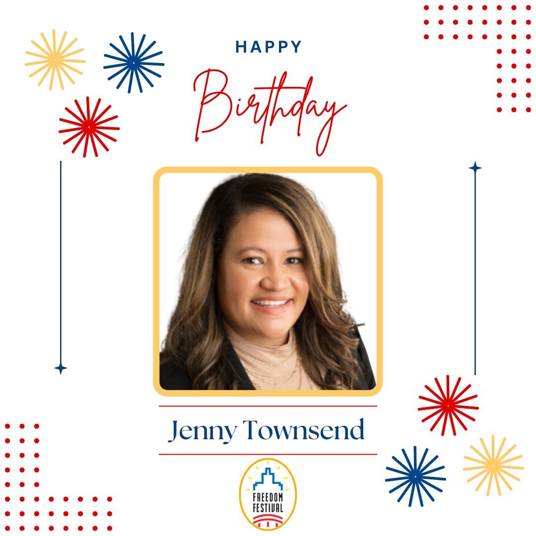 It's the month of Jen! 

Please join us in wishing this Jen a very happy birthday! Thank you for being a champion for the Freedom Festival, we couldn't do what we do without you! It has been a pleasure having you on the board the last two years!