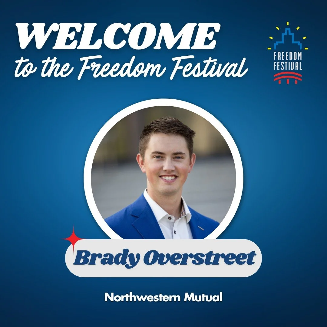 Help us welcome Brady to the Freedom Festival board! We are lucky to have you joining us! Here's to an exciting year ahead! ❤💙