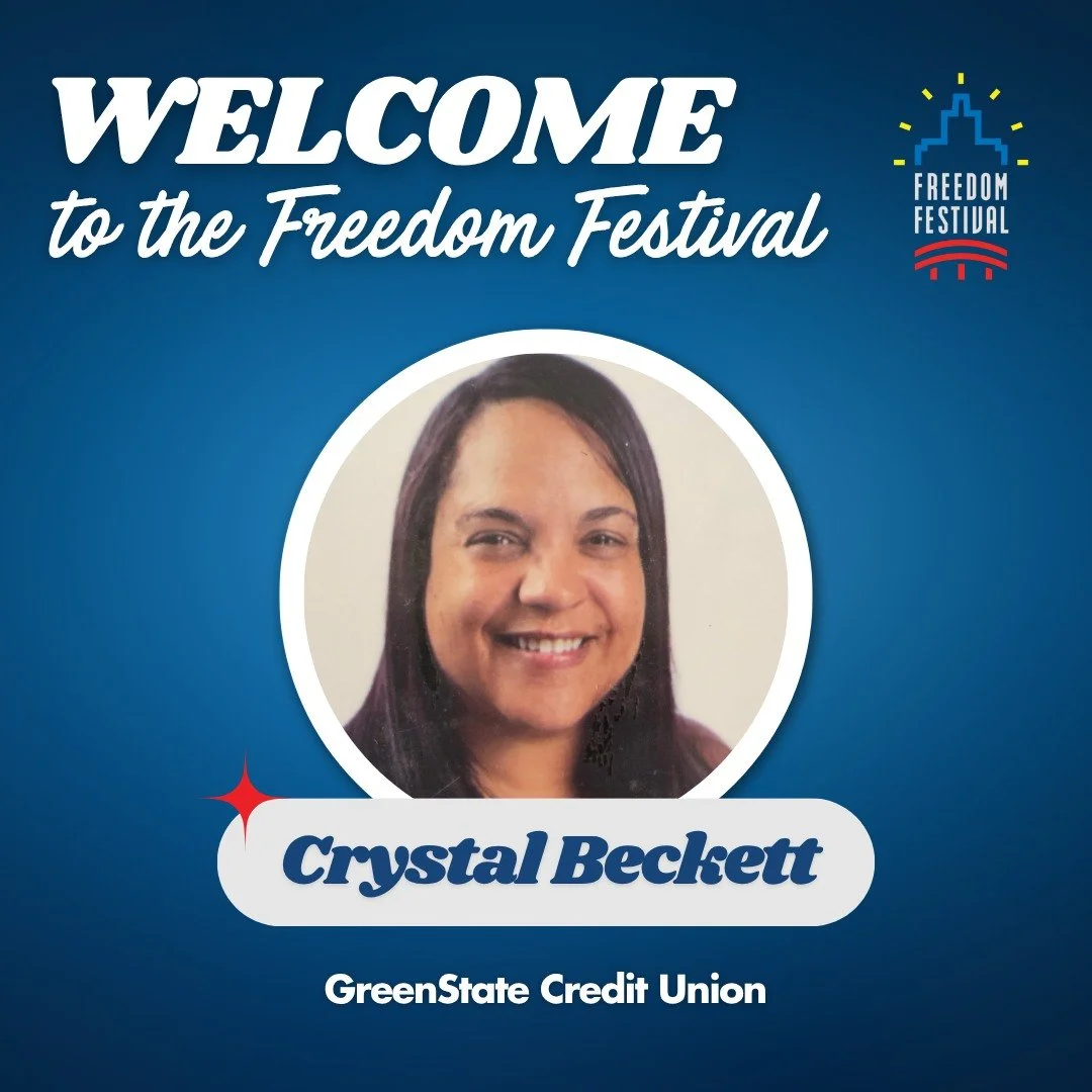 Meet our new board member, Crystal! We're thrilled to have them join the Freedom Festival team as we gear up for another unforgettable festival! ❤💙