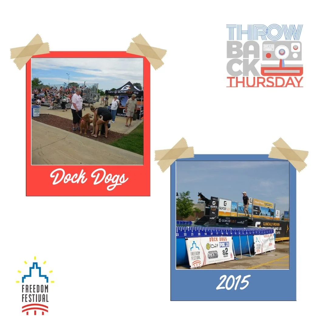 It&rsquo;s time for another Throwback Thursday! 🐾✨
Today we&rsquo;re jumping back to our 2015 Dock Dogs event! From high-flying leaps to the cutest competitors around, we love celebrating our Freedom Festival fun with everyone&rsquo;s best four-legg