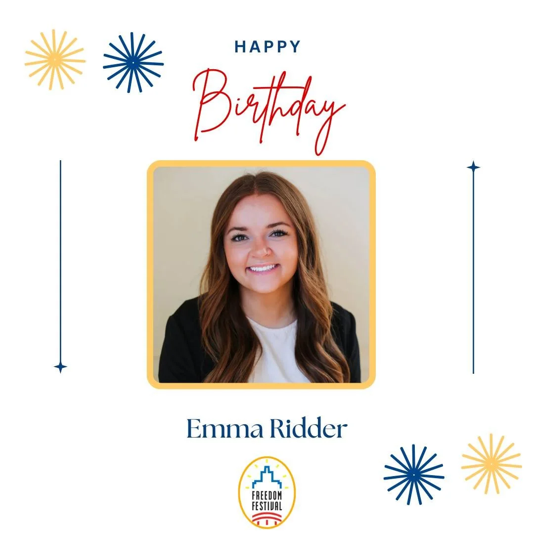Happy Birthday to our amazing Marketing Assistant, Emma! 🎉
We appreciate your dedication, creativity, and the energy you bring to the Freedom Festival. We&rsquo;re so lucky to have you on our team. Thank you for all your hard work, enjoy your specia