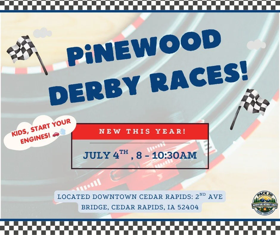NEW THIS YEAR! Kids can join the fun at the July 4th Car Show with an exciting Pinewood Derby race! For just $10, each racer will receive a complete kit to build, decorate, and race their very own custom car. Decorating starts at 8:00 AM, races begin