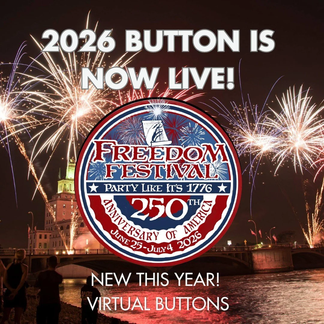 Our 2026 Freedom Festival Button is now LIVE 🎉 We are beyond excited to introduce a brand new way to join in the tradition with our VIRTUAL button! This is the easiest and most flexible way yet to support the Freedom Festival and be part of the cele