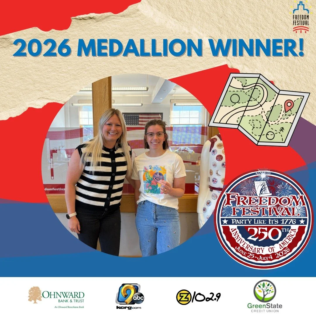 🎉 Congratulations to our 2026 Medallion Hunt winner, Olivia Harding! 🏅

A huge thank you to Joe Sample  for generously donating an extra $100 to the final prize! With the additional donation, Olivia took home a grand prize of a $200 Visa gift card 