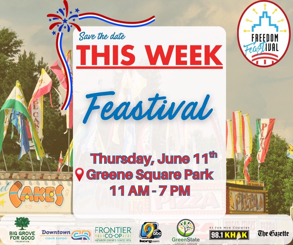 Save the Date! 🎉

Join us this Thursday, June 11 from 11 AM - 7 PM, for Feastival at Greene Square Park, a celebration of food, shopping, entertainment, and community!

Come hungry and ready to explore 13 incredible food trucks and 15 unique market 