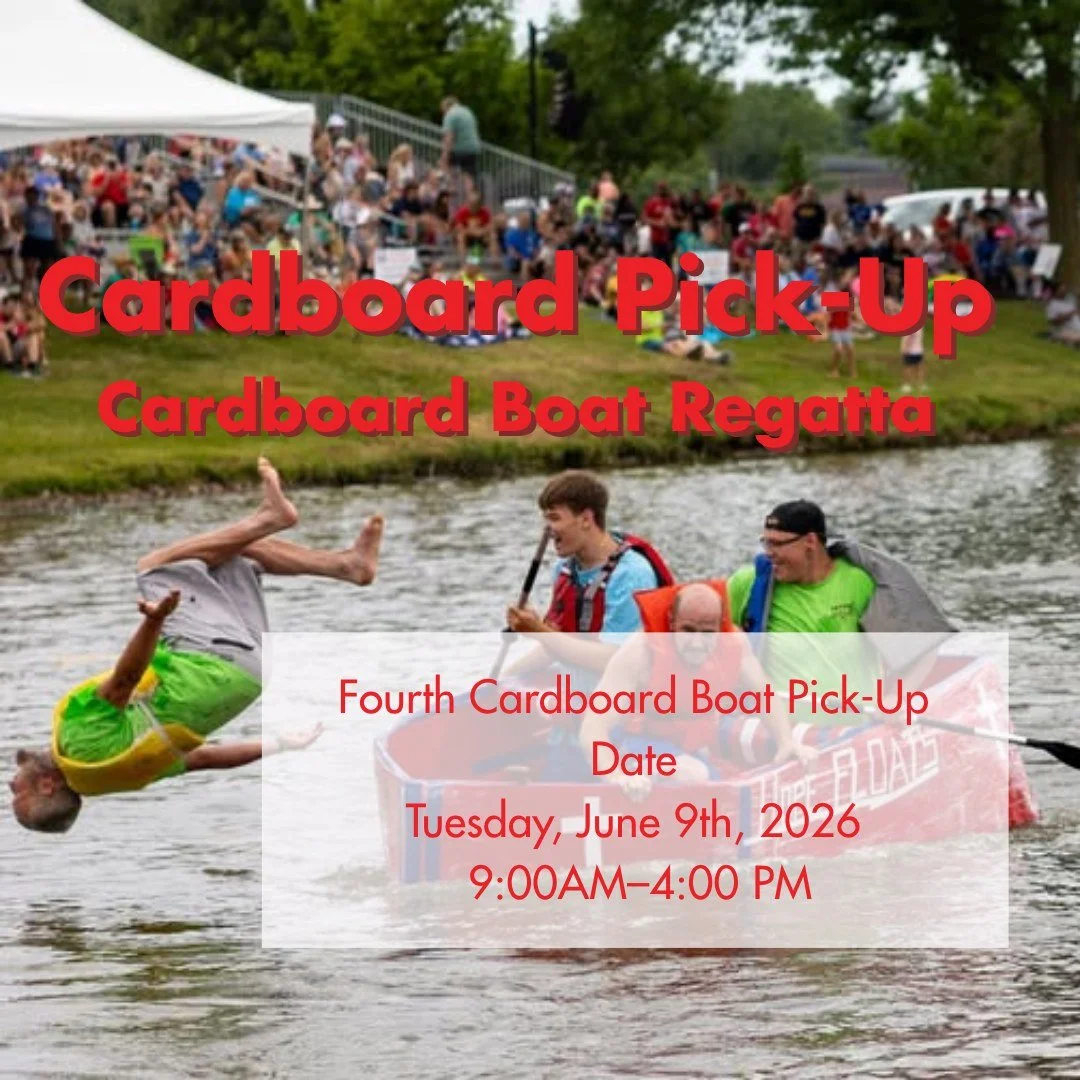 🚤 Fourth Cardboard Pick-Up is Tomorrow! 🚤

Getting ready for the Cardboard Boat Regatta or Little Skippers Race? Stop by and pick up your cardboard tomorrow from 9:00 AM &ndash; 4:00 PM!

Now is the perfect time to start building your boat and prep