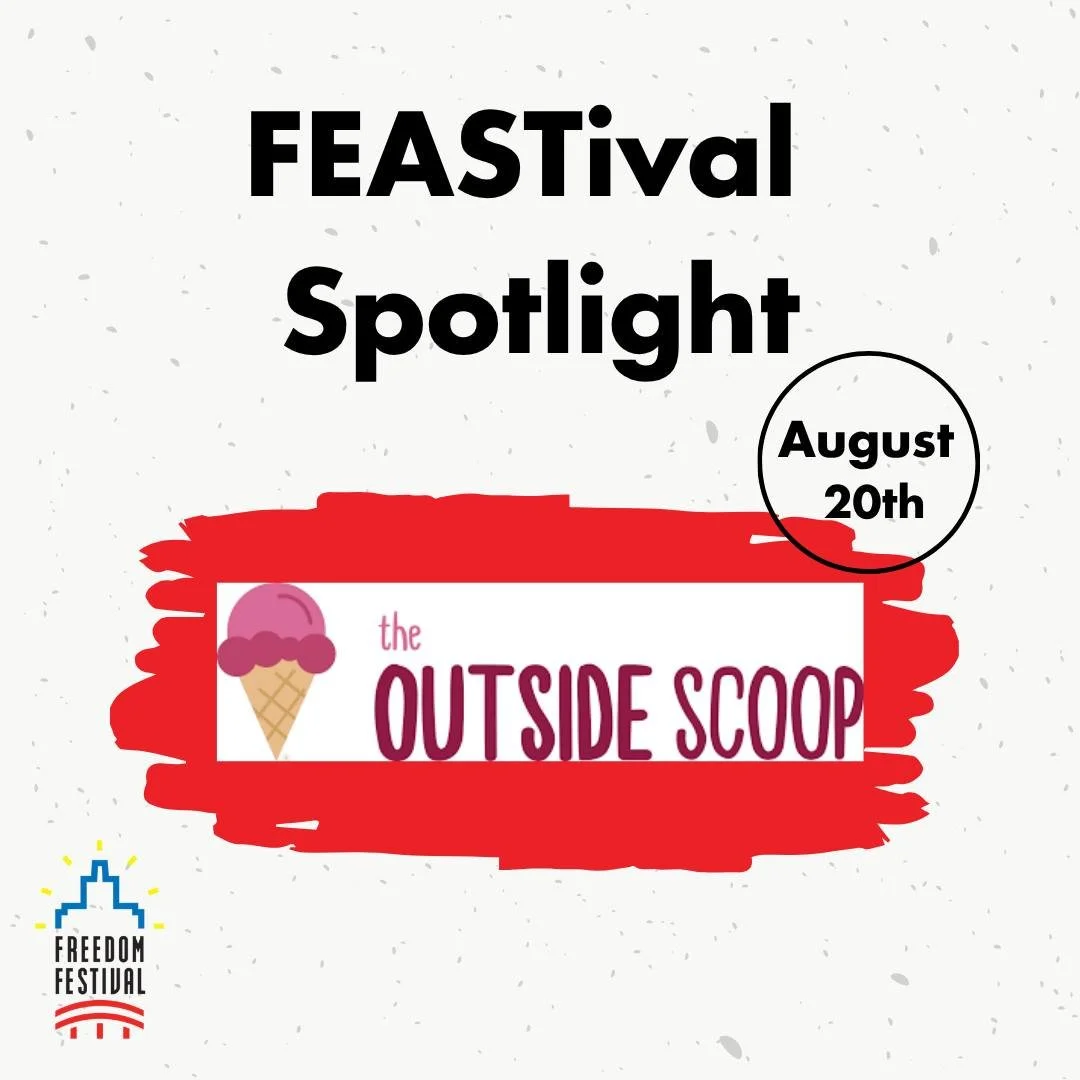 🍦 FEASTival Spotlight! 🍦

Our next featured vendor is Outside Scoop Ankeny 

Here's a little about them:

"We hand scoop our homemade ice cream into dishes and offer a variety of unique and delicious flavors, including gluten-free and non-dair