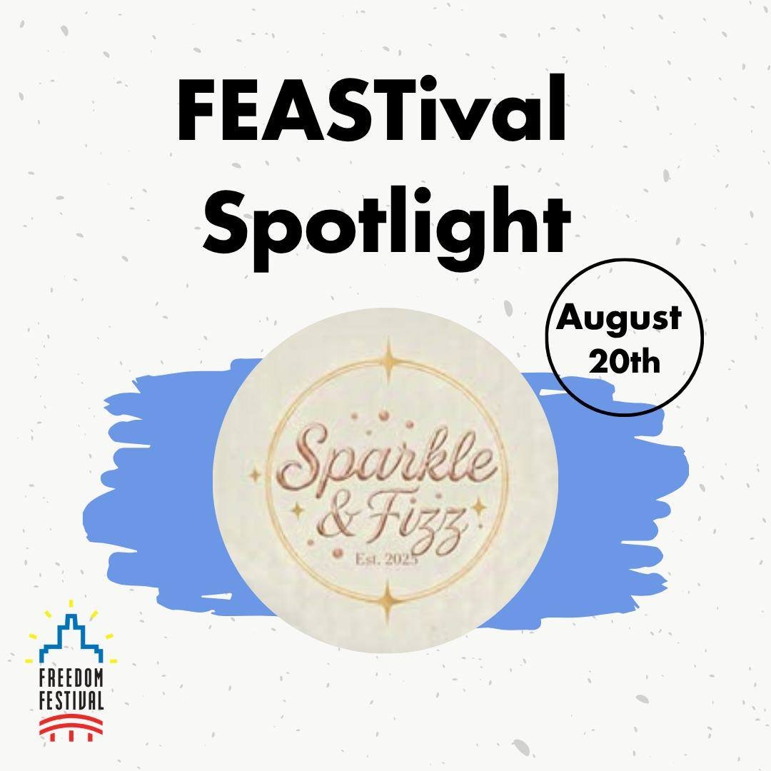 ✨FEASTival Market Vendor Spotlight! ✨

Say hello to Sparkle &amp; Fizz at this year's FEASTival! 💖🥤✨ 

Sparkle &amp; Fizz is a family-run business bringing together custom permanent jewelry and delicious handcrafted drinks, making them the perfect 