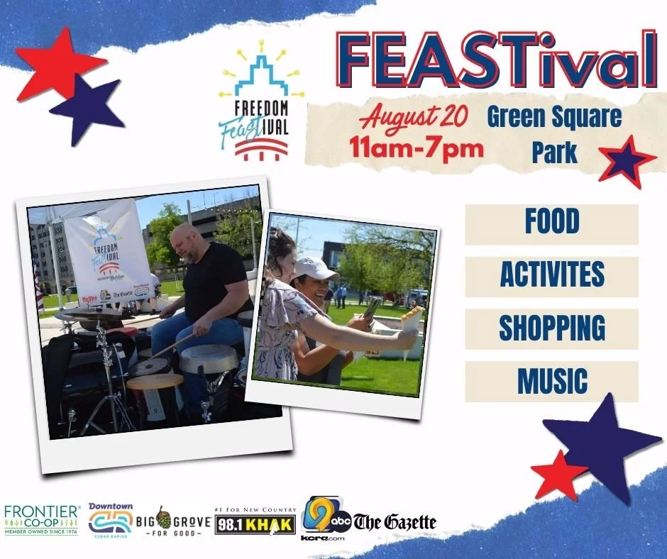 🎉 The countdown is ON! Just ONE WEEK until our Freedom FEASTival takes over Greene Square Park! 🌮☀️

Join us for the ultimate end-of-summer bash on Thursday, August 20, from 11:00 AM&ndash;7:00 PM! Spend the day enjoying delicious eats from a varie