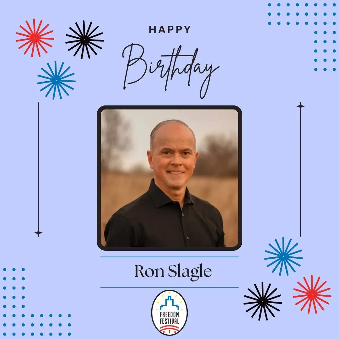 🎉 Happy Birthday to our Board President, Ron! 🎉

Today we're celebrating an incredible leader who helps make the Freedom Festival possible year after year. Thank you for your dedication, leadership, and passion for bringing our community together t