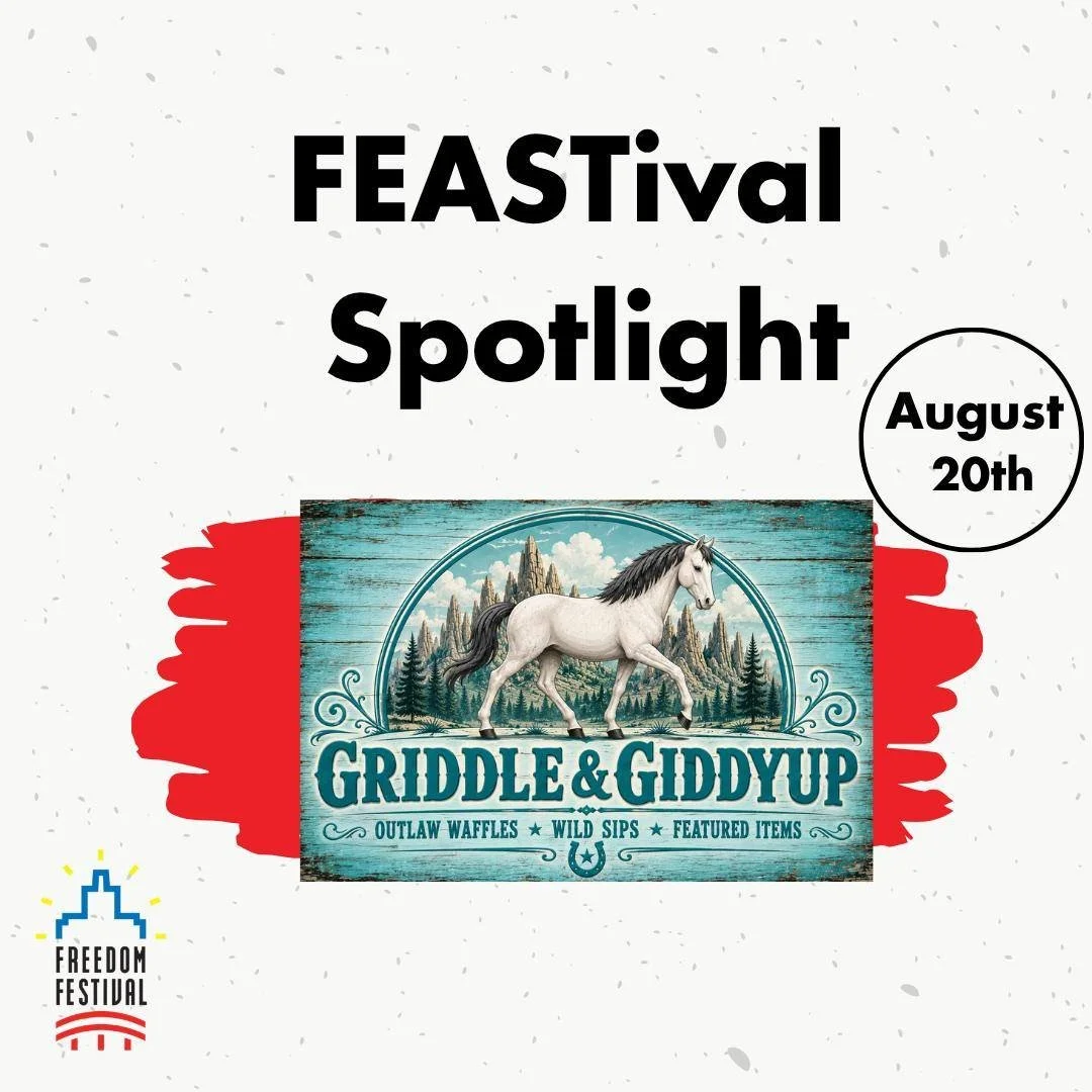 FEASTival Food Vendor Spotlight: Griddle &amp; GiddyUp! 🧇🤠

We&rsquo;re excited to have Griddle &amp; GiddyUp joining us at FEASTival! Here&rsquo;s a little bit about their business:

Griddle &amp; GiddyUp brings a fun Western twist to sweet treats