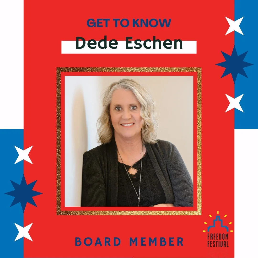 ✨Meet the Board!✨

This week, we're excited to introduce Dede Eschen!

Get to know Dede a little better:

⭐How long have you been on the board?
-"I've been on the Board for one year and am excited to begin planning for year two!"*

⭐What's 