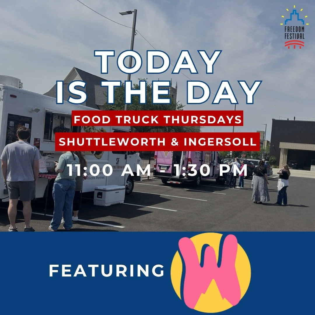 Okay, NOW it&rsquo;s officially our FINAL Food Truck Thursday of the season! 😉❤️💙

Stop by Shuttleworth &amp; Ingersoll and treat yourself to a refreshing drink from Wilder Thirst! 🥤🎉

📍 Shuttleworth &amp; Ingersoll
235 6th St SE, Cedar Rapids


