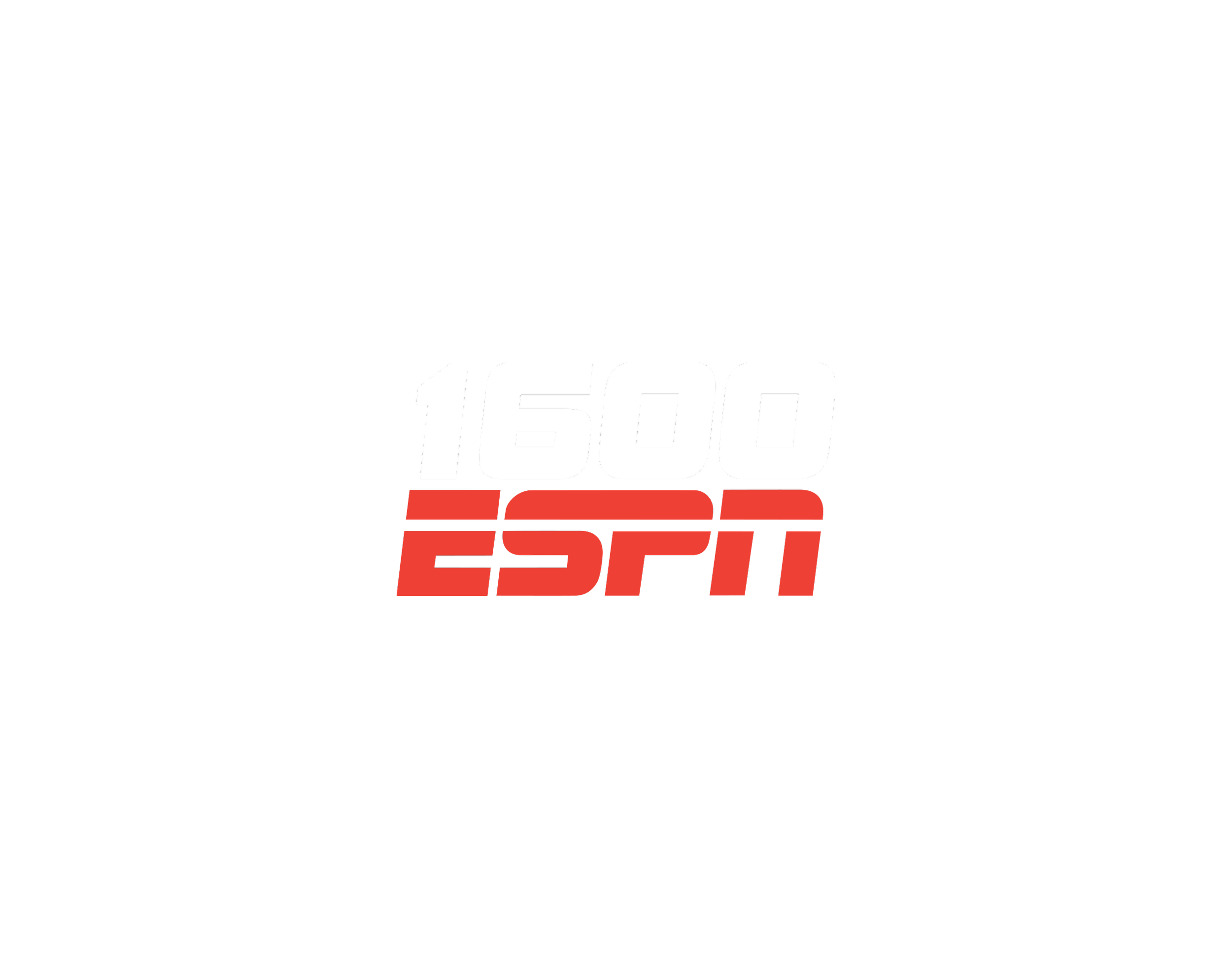 1600 ESPN radio logo on white background