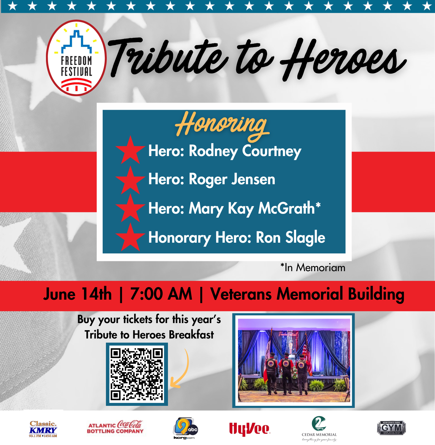 Freedom Festival Announces 2024 Heroes — Cedar Rapids Freedom Festival