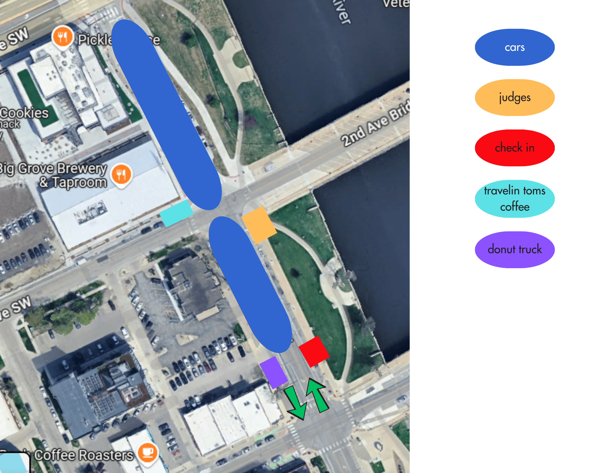Car Show Map Example Car Show โ Cedar Rapids Freedom Festival