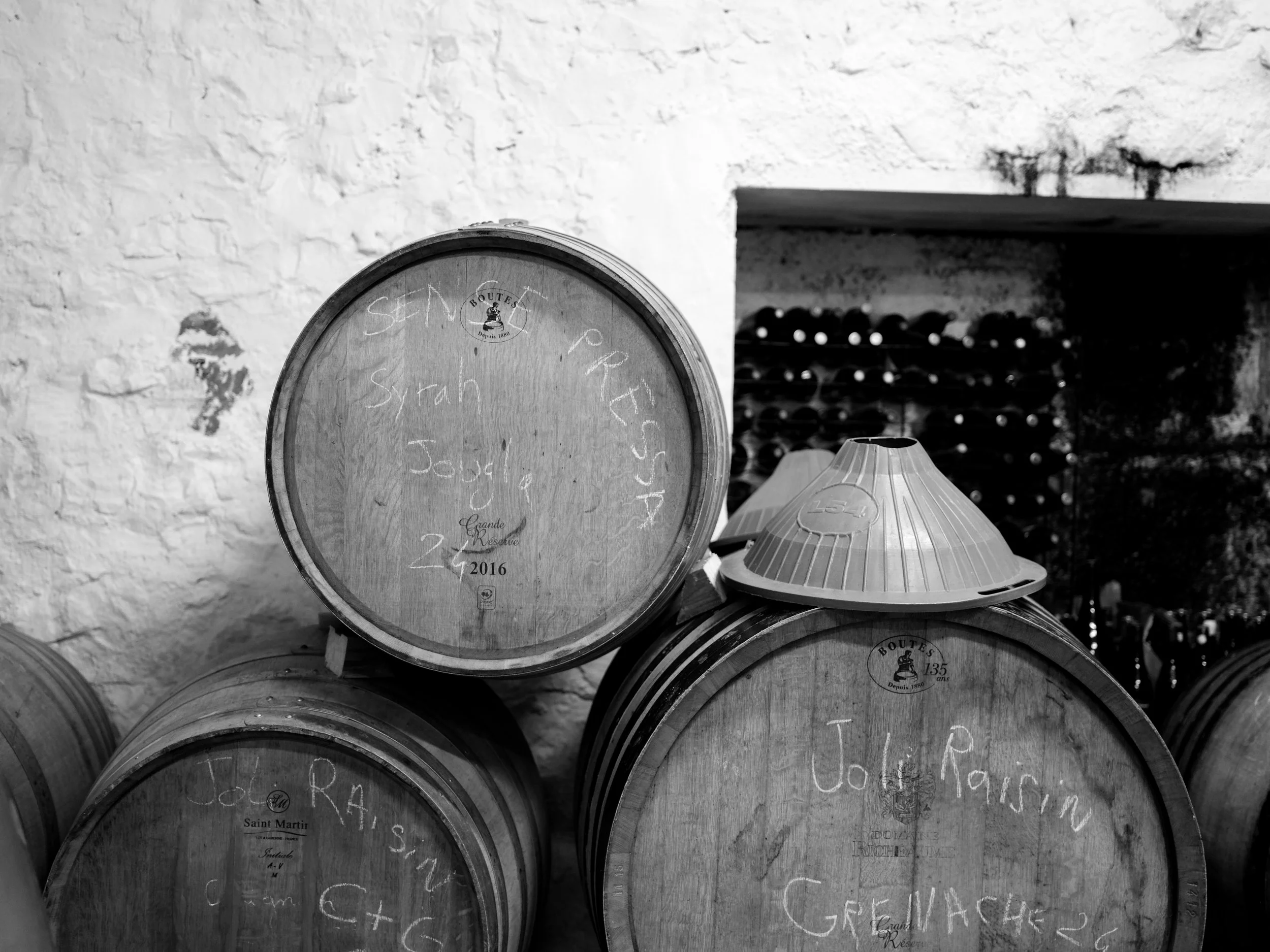 Marius Long of Sense Pressa at his winery