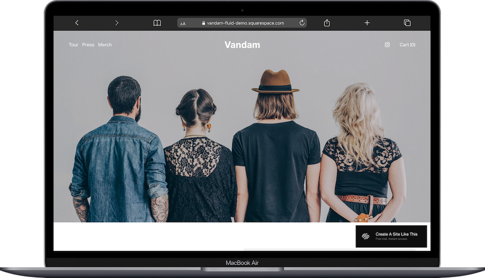 Vandam Squarespace Template Review