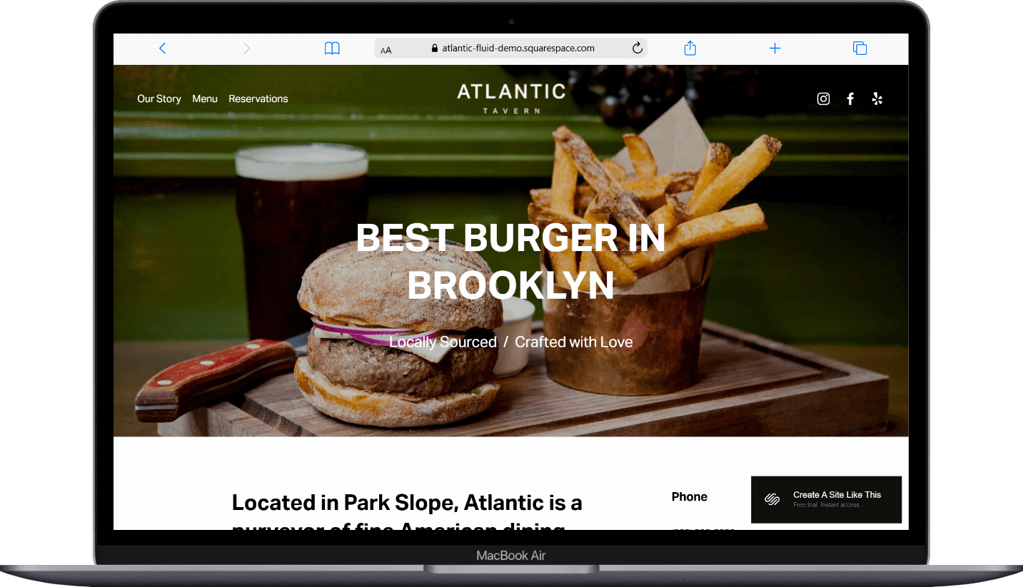 Atlantic Squarespace Template Review