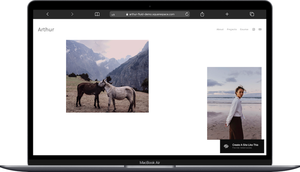 Arthur Squarespace Template Review