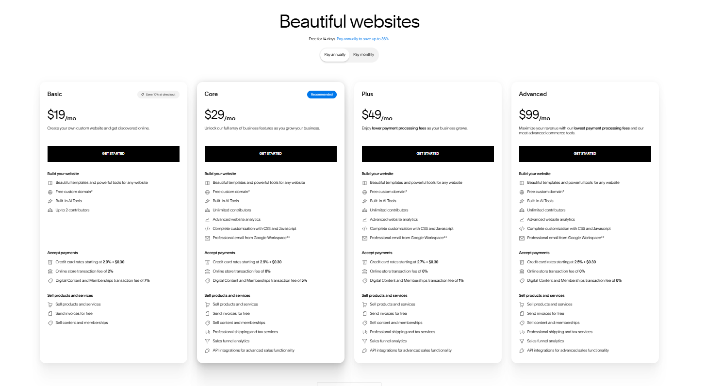 Guide to Squarespace Plans and Pricing | JPK Design Co