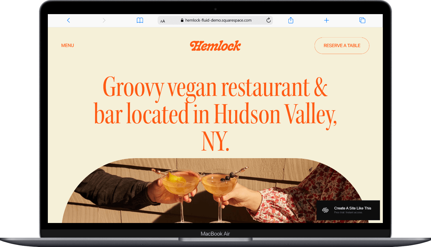 Hemlock Squarespace Template Review