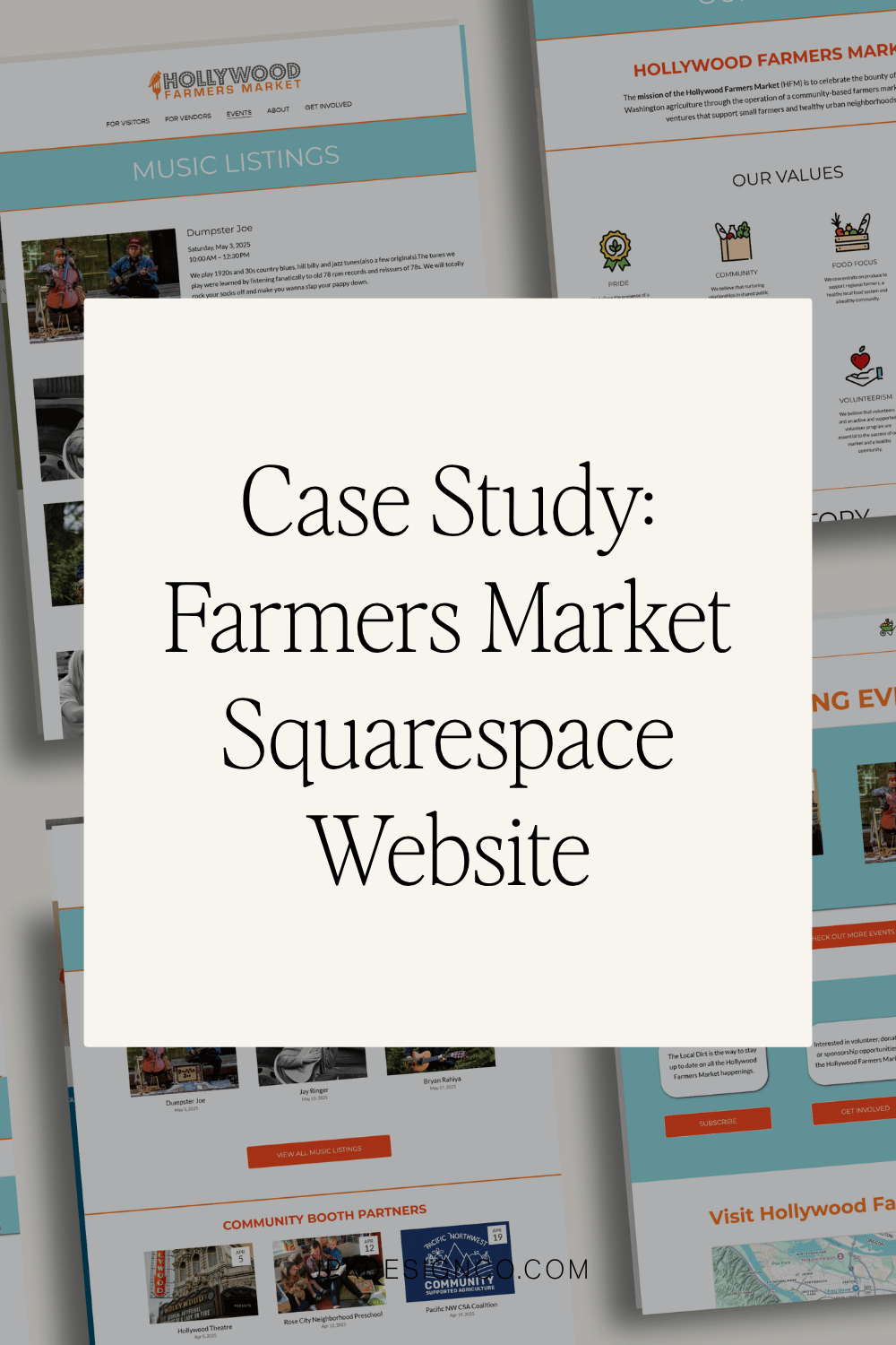 Case Study: Farmers Market Squarespace Website | JPK Design Co