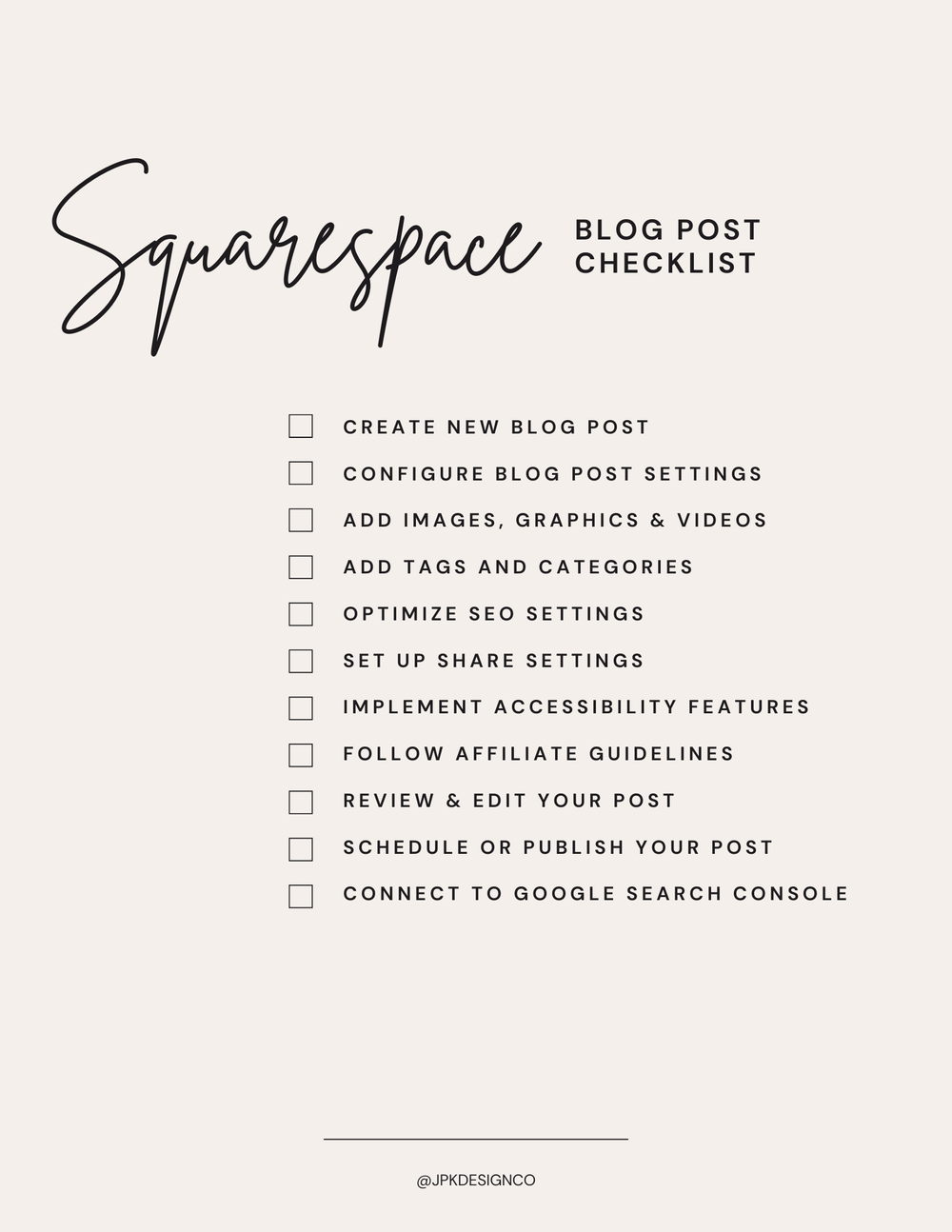 How to Easily Create a Squarespace Blog Post | JPK Design Co ...