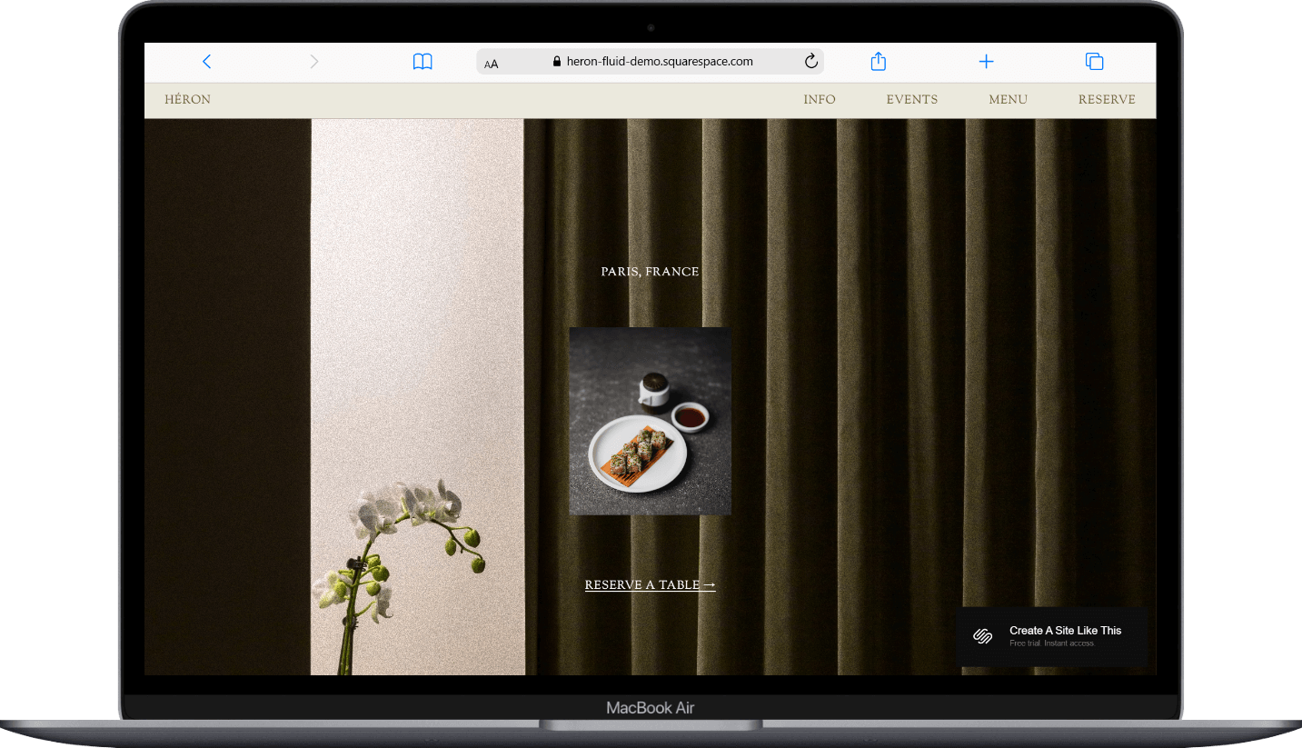 Heron Squarespace Template Review