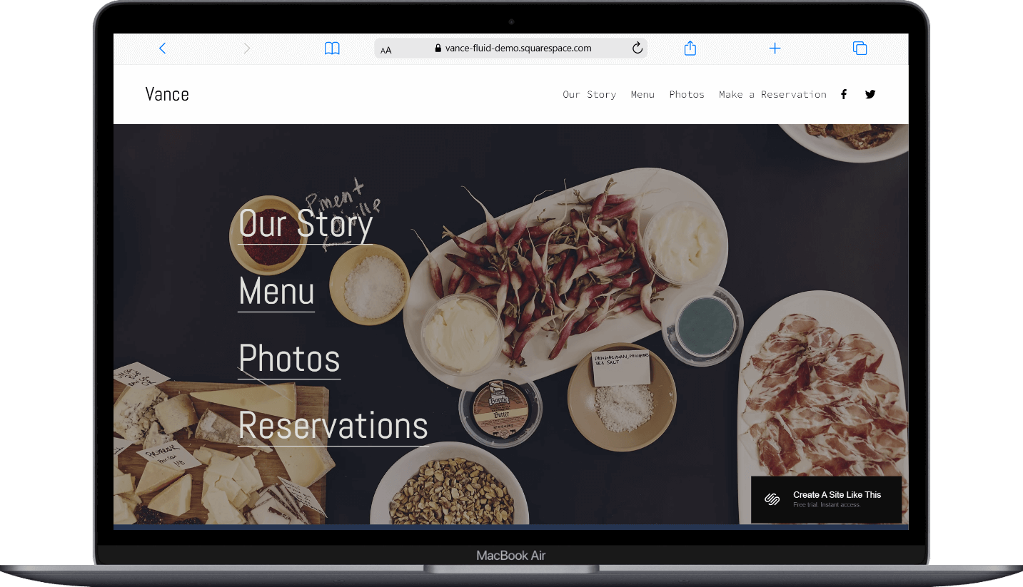 Vance Squarespace Template Review