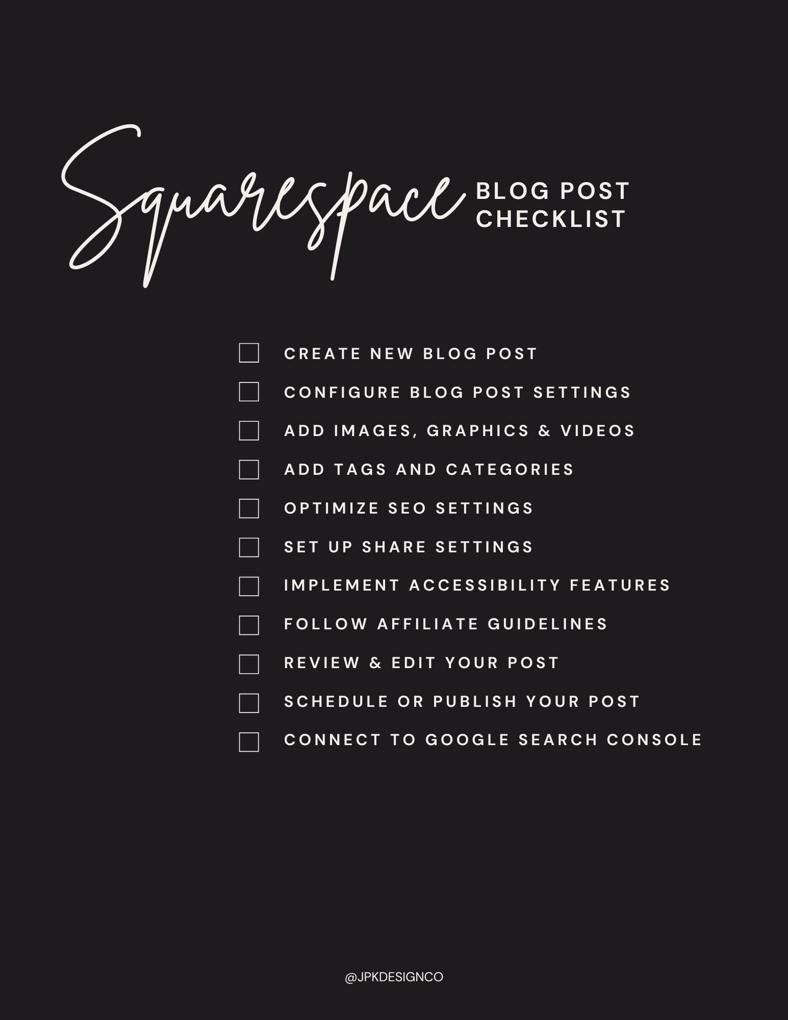 How To Easily Create A Squarespace Blog Post Jpk Design Co