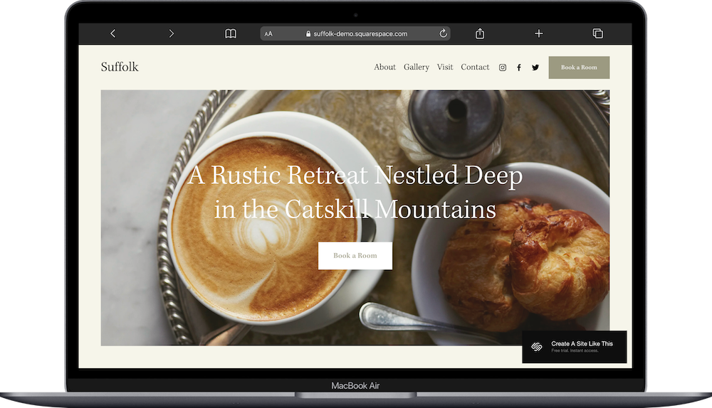 Suffolk Squarespace Template Review