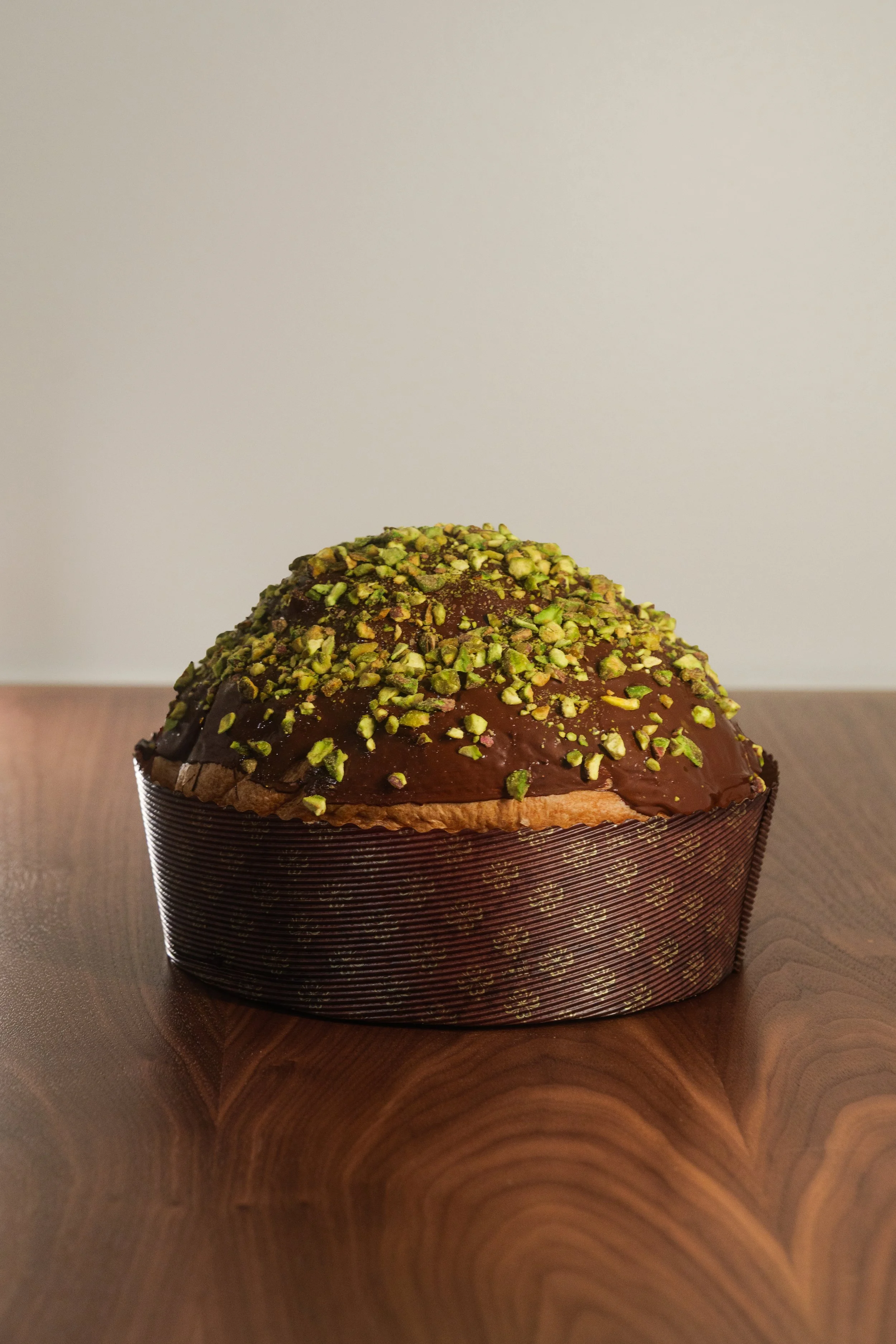 Double Pistachio Panettone with Pistachio Filling
