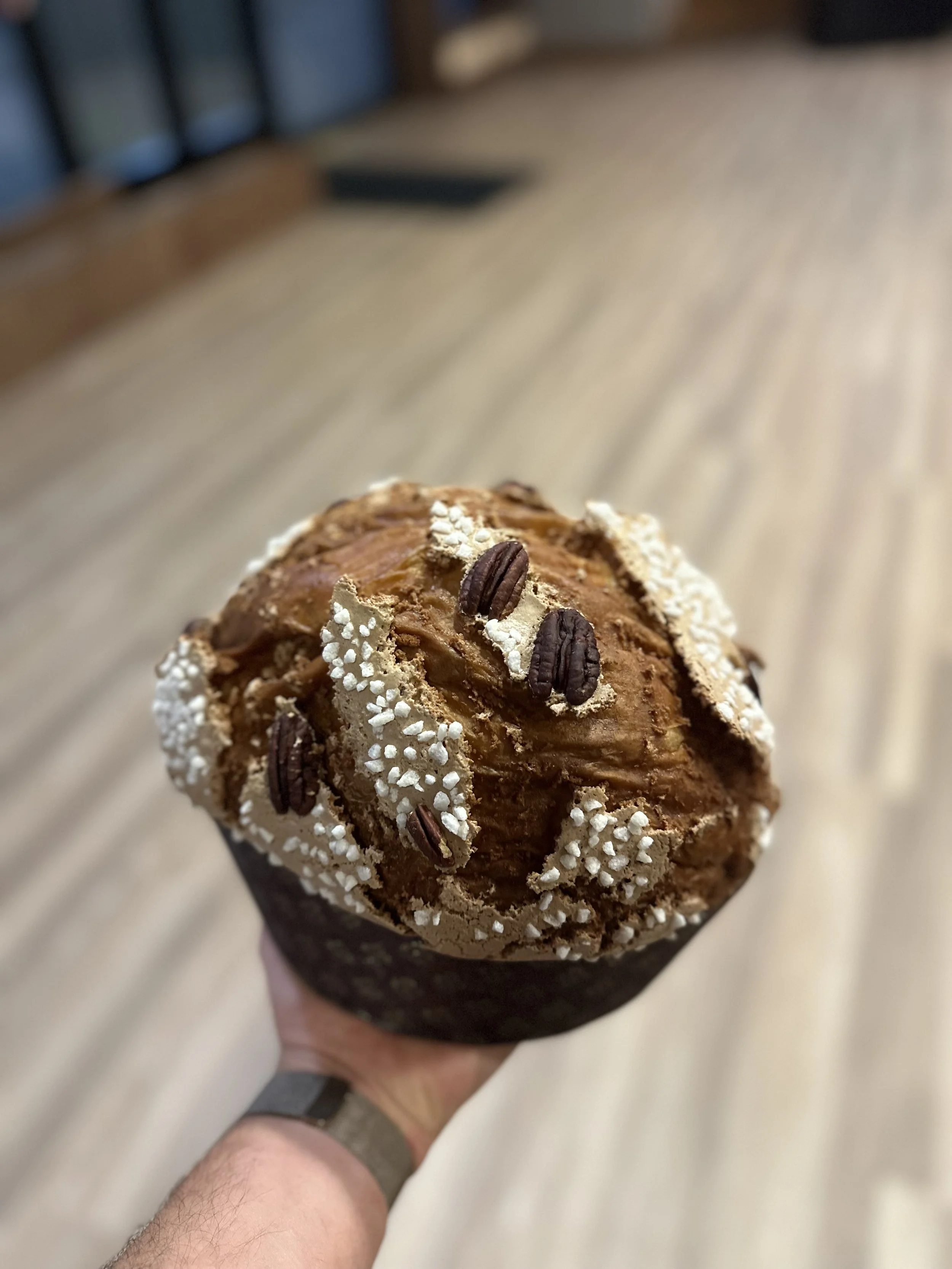Double Chocolate Caramel Pecan Panettone