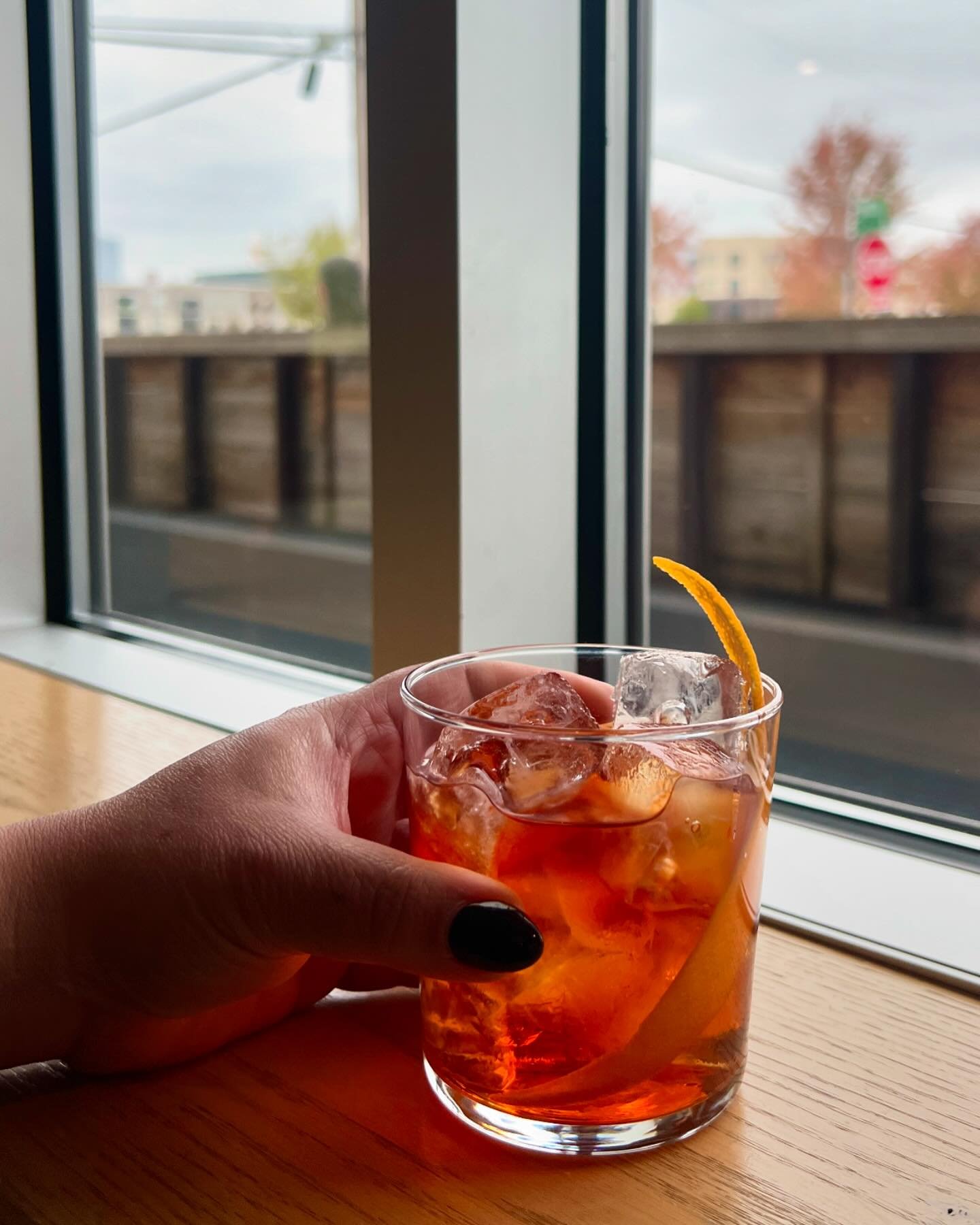 Mister State Trooper || Laird&rsquo;s Jersey Lightning, Punt e Mes, Lazzaroni Amaretto, Luxardo Aperitivo, Regan&rsquo;s Orange Bitters⁣⁣⁣
⁣⁣⁣
Taking its name from a Springsteen lyric (paying homage itself to the cocktail&rsquo;s New Jersey origins v