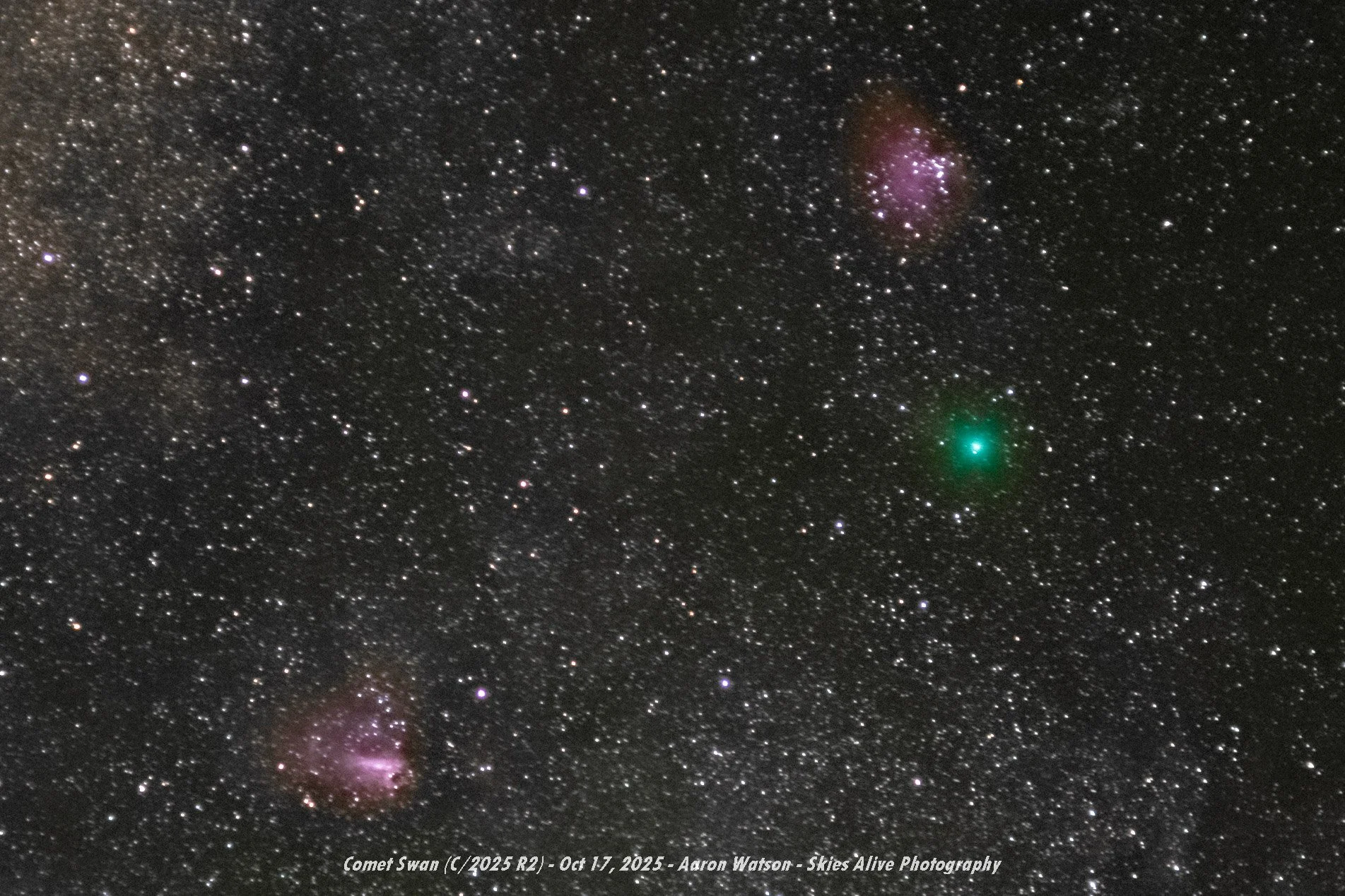 Comet Swan and Milky Way 2