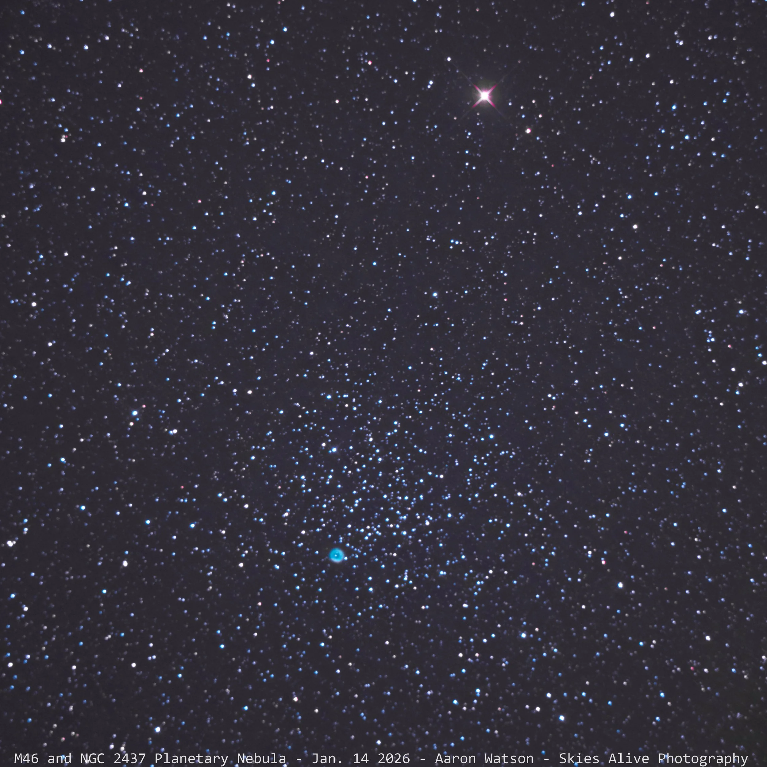 M46 and Planetary Nebula