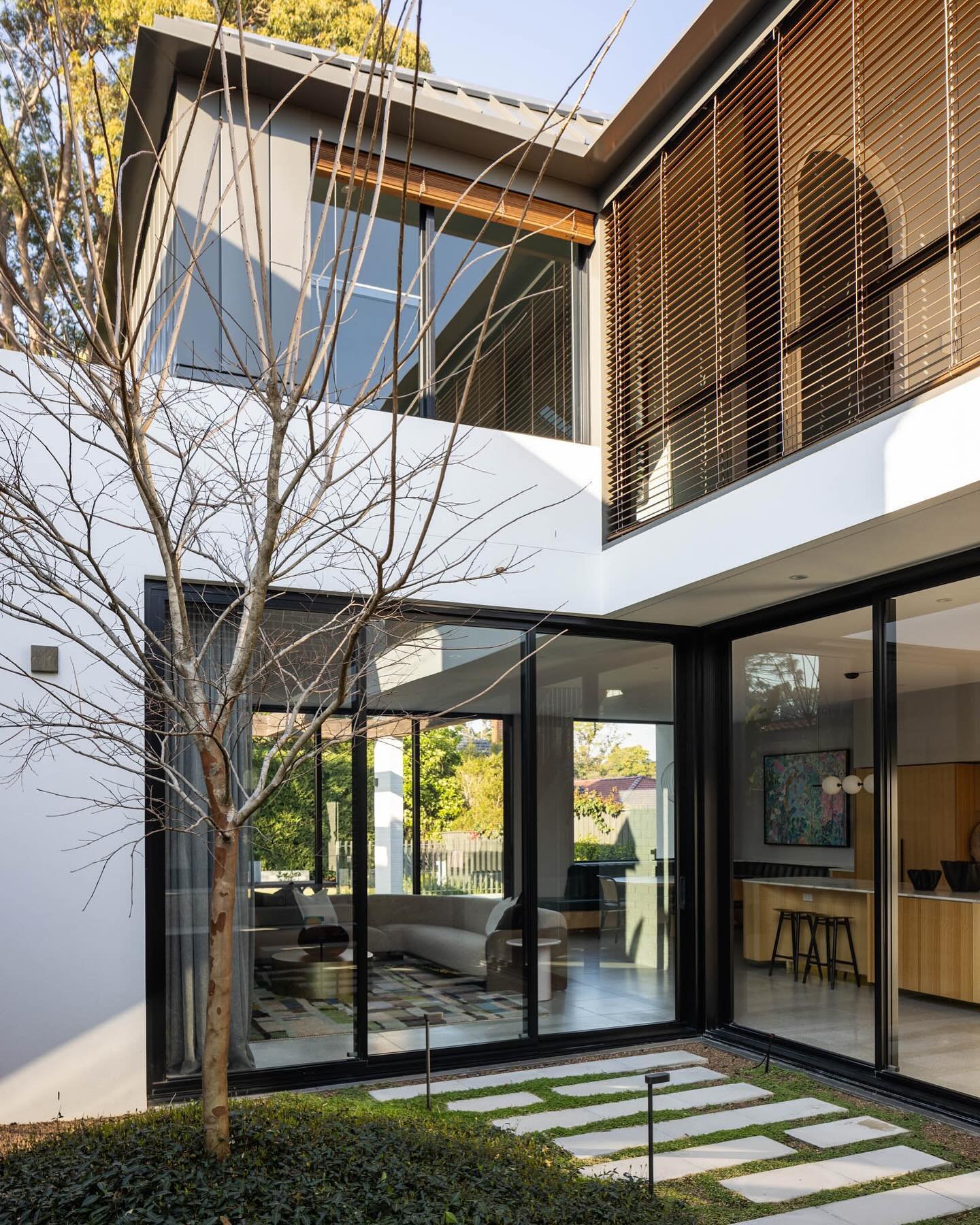 Central courtyard bringing the garden into the home.