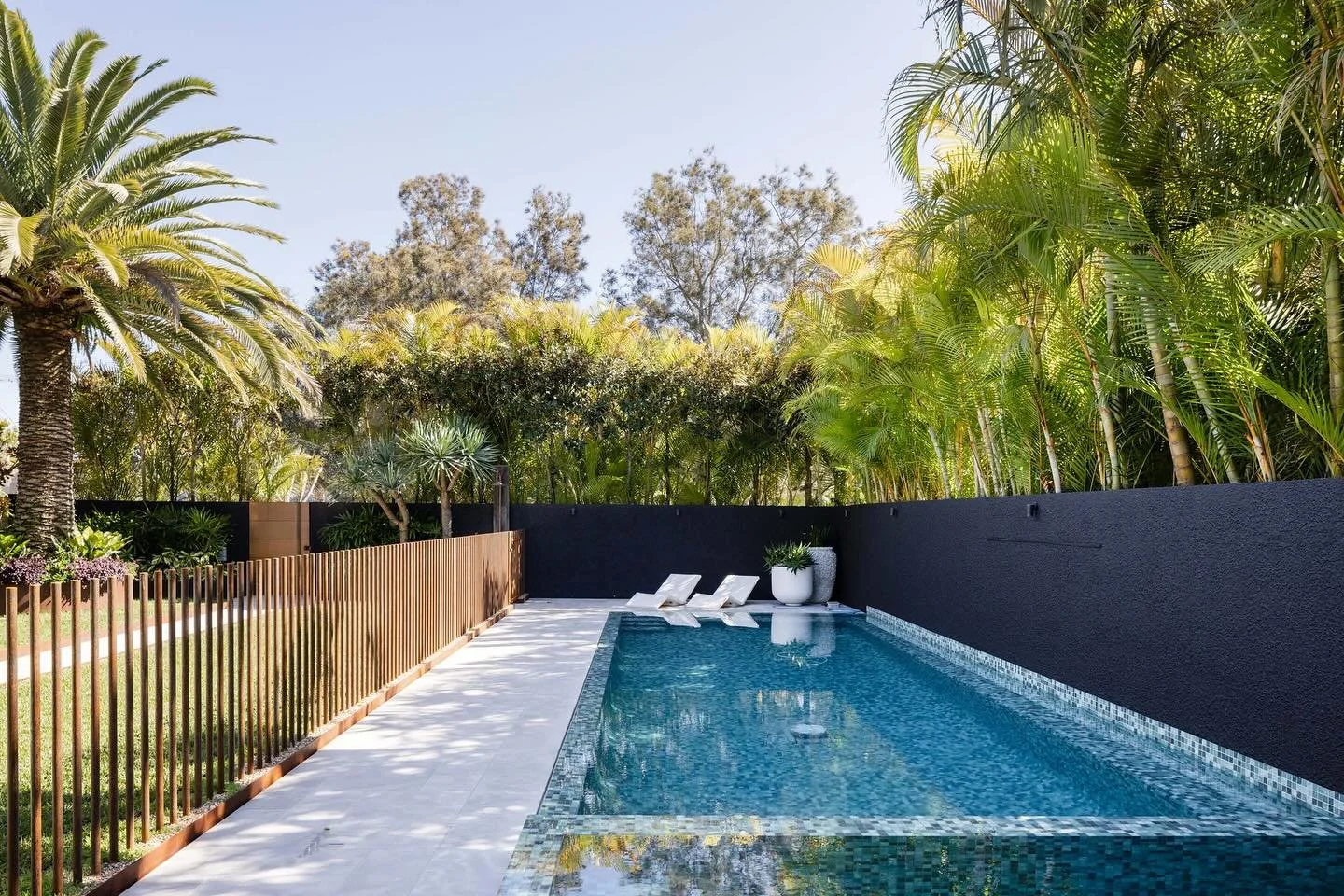 Modern facelift to Palm Beach pool &amp; garden.