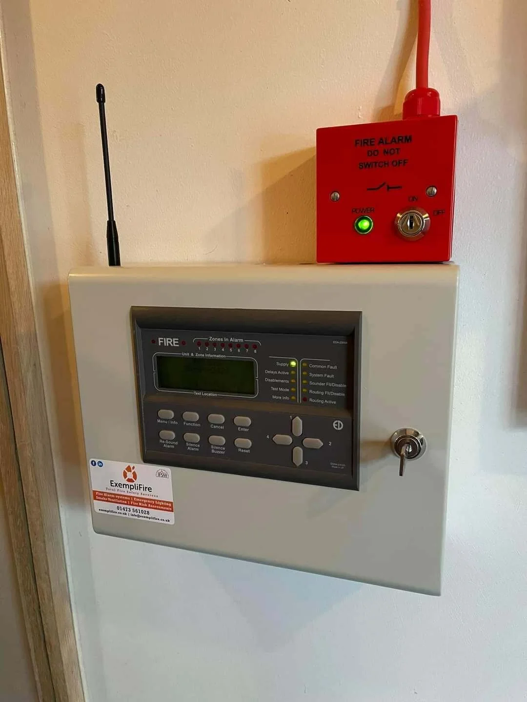 Fire Alarm System installed by Fire Safety Management experts Exemplifire