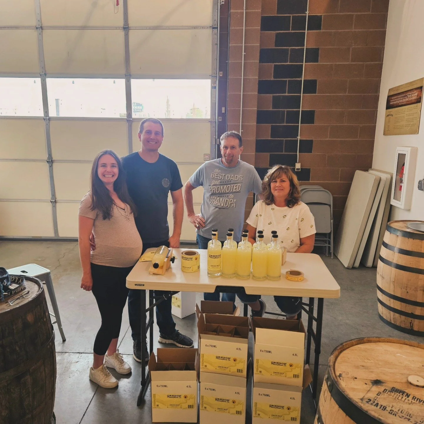 Bottling the second batch of lemon drop with the family! Thanks mom and dad for helping out. Good free labor is hard to find these days :)