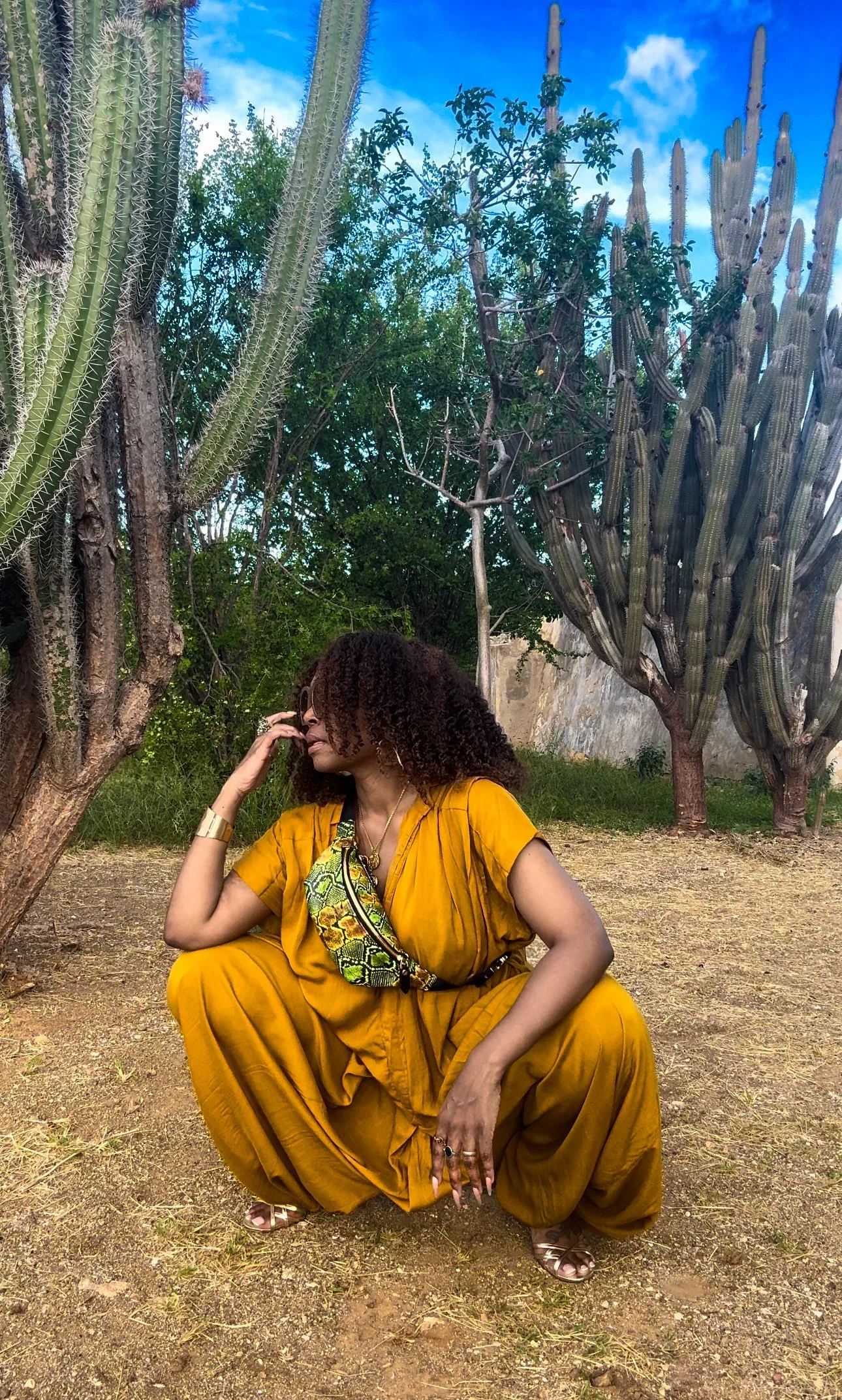 Medusa Collection “Basilisk” Leather Fanny Pack