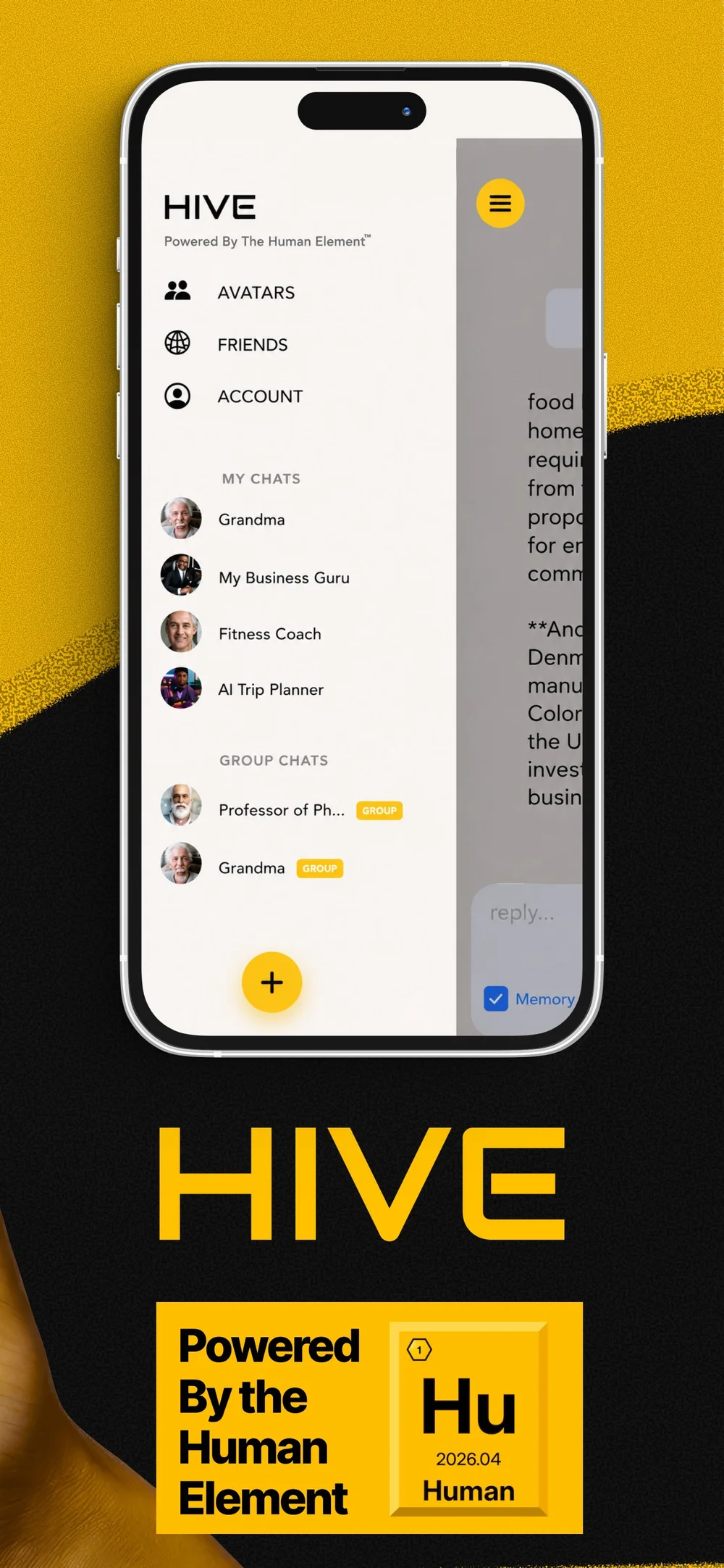 My HIVE AI app screen
