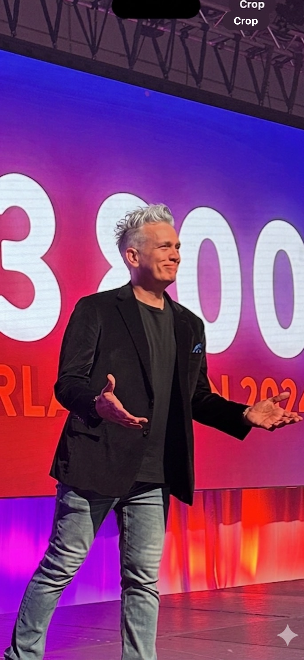 Mitch Mitchem speaking live on stage